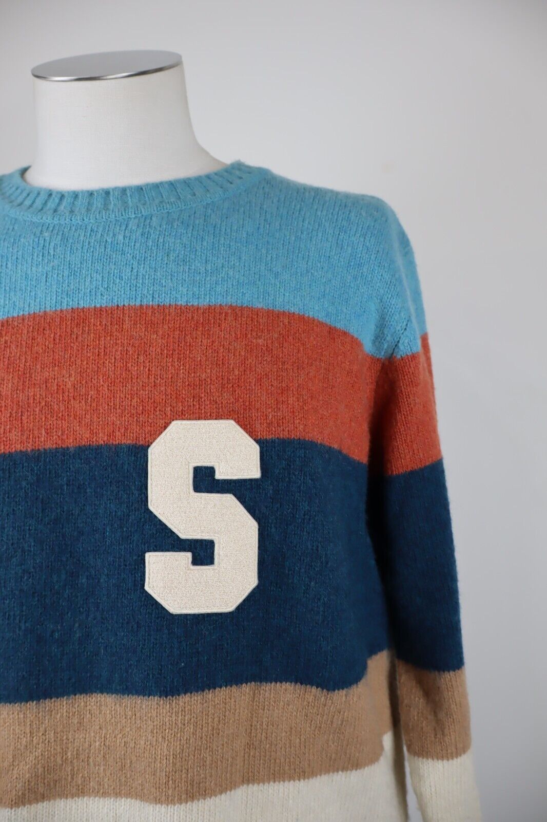 SUNDEK MAGLIONE LANA WOOL VINTAGE UOMO Tg. S MAN SWEATER CASUAL
