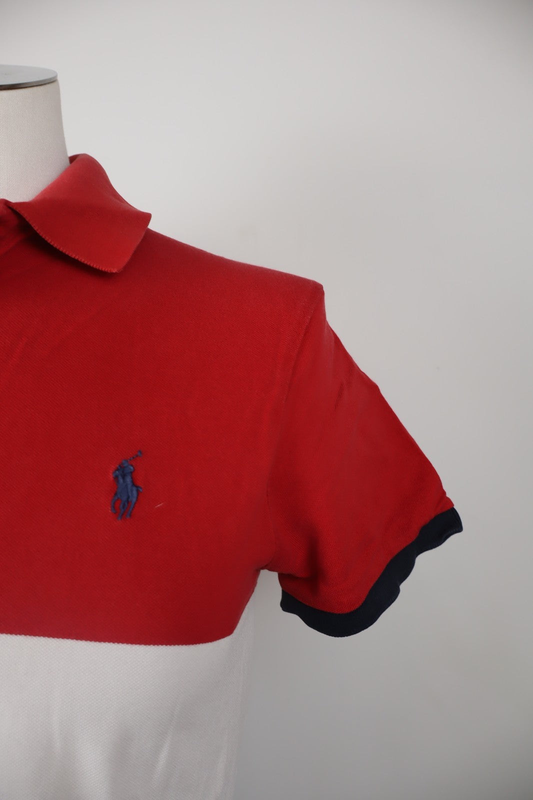 RALPH LAUREN POLO MAGLIA UOMO COTONE TG M SLIM MAN SHIRT CASUAL VINTAGE MOTO