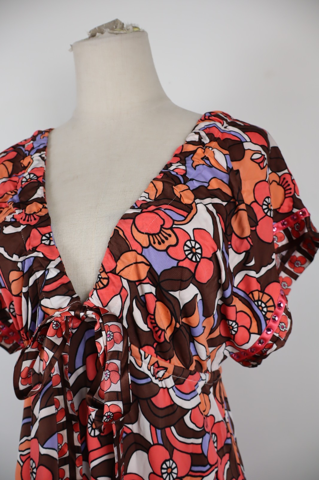 VDP MAGLIA DONNA TG. IV 4 WOMAN CASUAL VINTAGE T-SHIRT SETA SILK SOIE