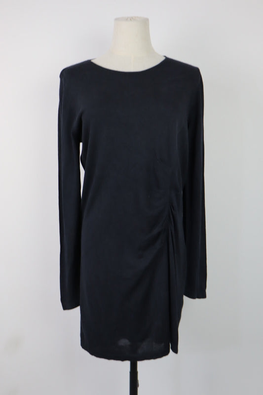 MARINA RINALDI VESTITO ABITO DONNA TG M WOMAN CASUAL VINTAGE DRESS SETA CASHMERE