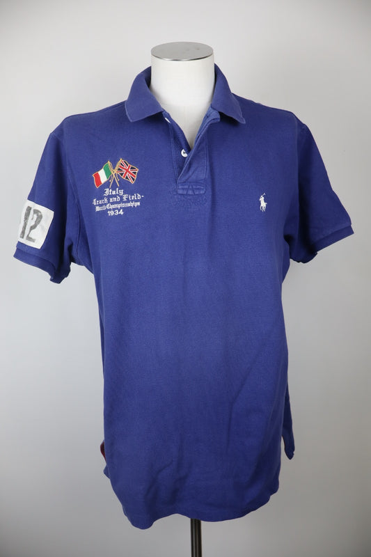 RALPH LAUREN MAGLIA POLO UOMO TG 2XL MAN CASUAL VINTAGE T-SHIRT COTONE COTTON