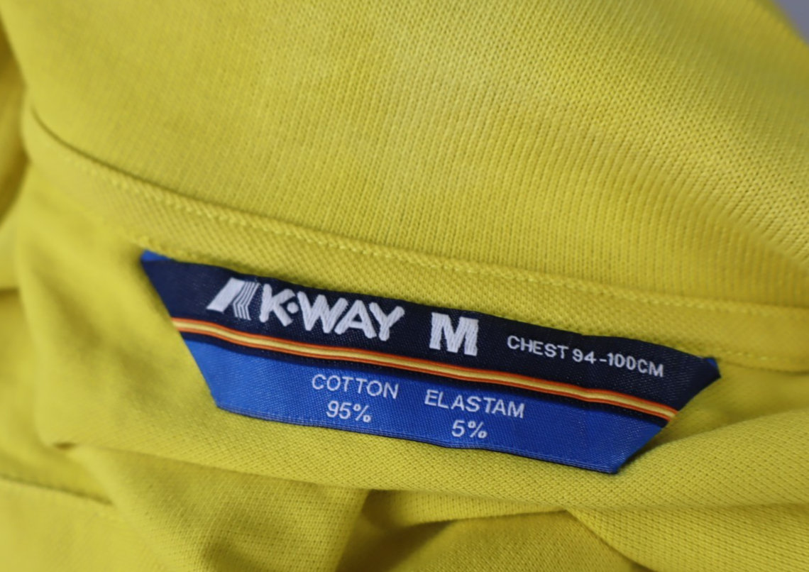 KWAY MAGLIA POLO UOMO COTONE TG M MAN COTTON T-SHIRT CASUAL VINTAGE VERDE LOGO