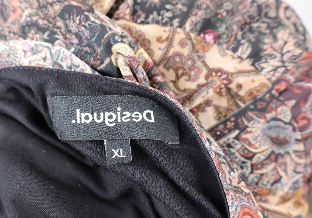 DESIGUAL MAGLIA DONNA TG. XL WOMAN T-SHIRT CASUAL VINTAGE