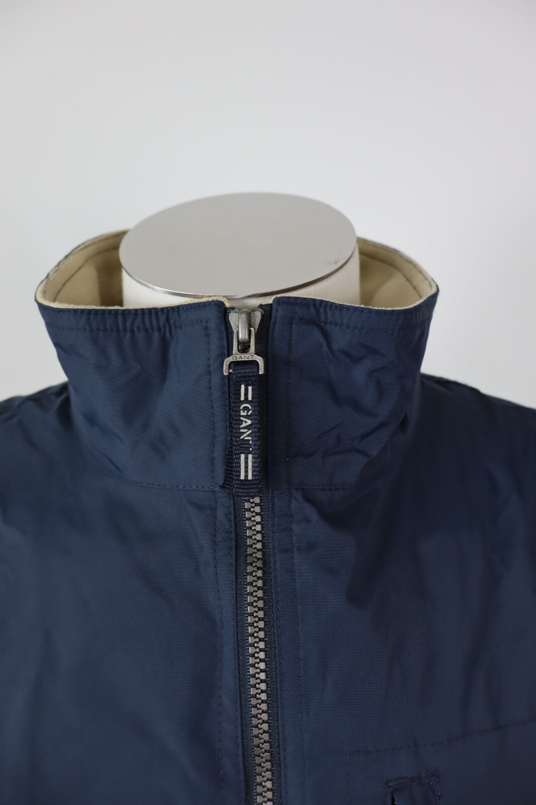 GANT GIUBBINO SMANICATO GILET UOMO TG M MAN JACKET VINTAGE CASUAL