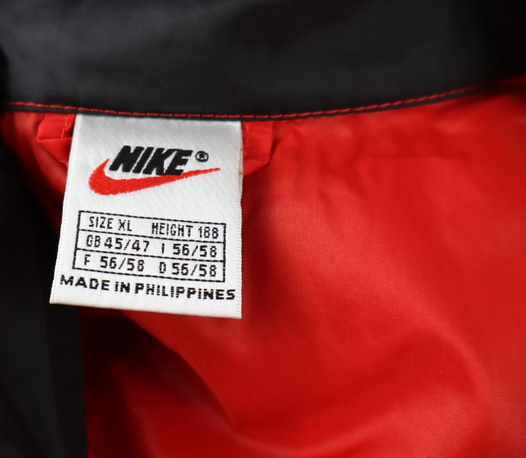 NIKE GIUBBINO IMPERMEABILE KWAY LEGGERO UOMO MAN TG XL CASUAL VINTAGE JACKET
