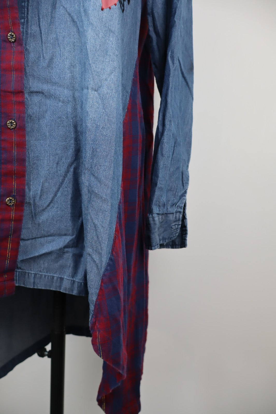 DESIGUAL VESTITO ABITO MANICHE LUNGHE DONNA TG. L WOMAN CASUAL VINTAGE DRESS