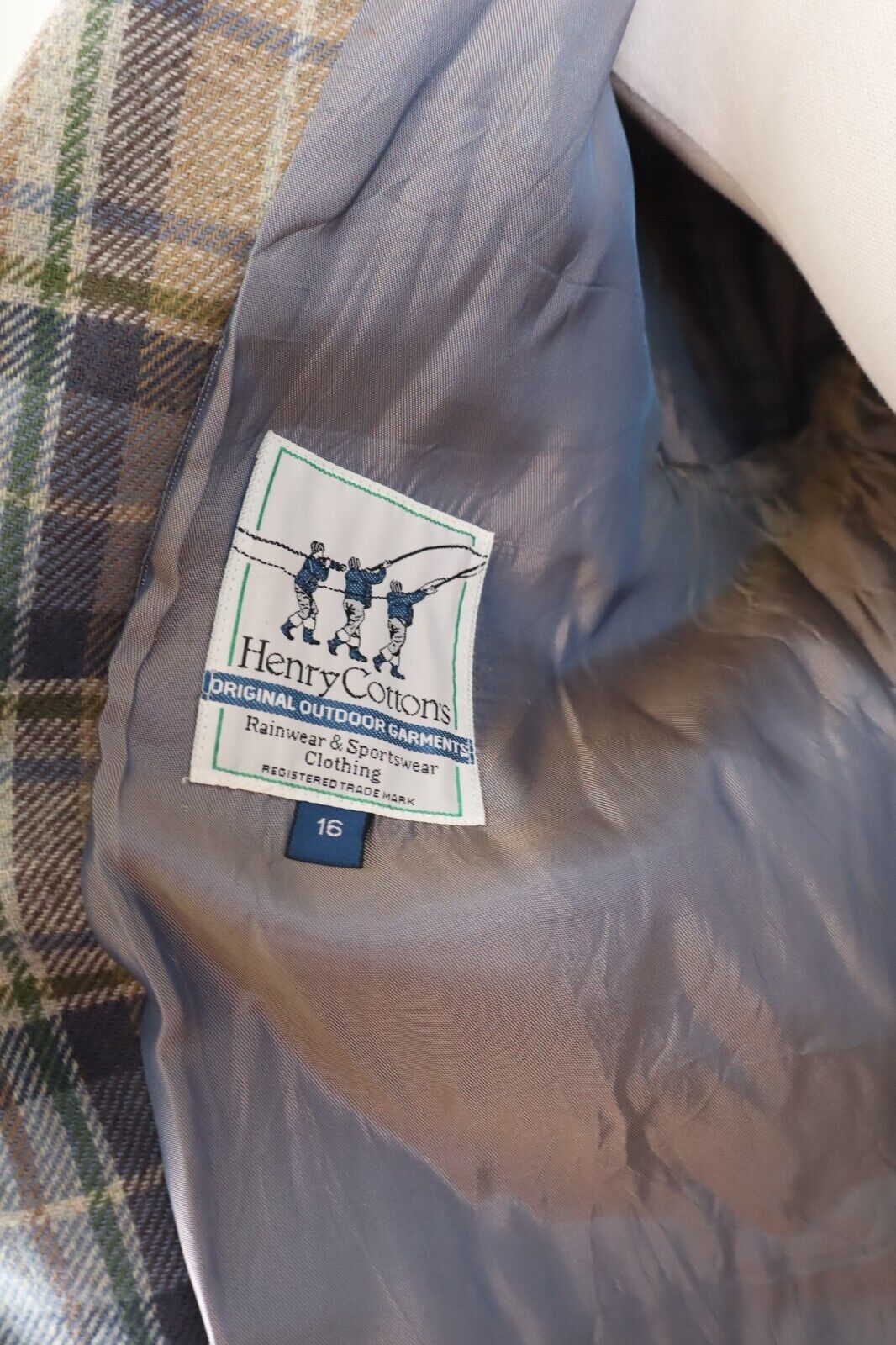 HENRY COTTON'S GIACCA BLAZER UOMO TG 16 MAN JACKET VINTAGE CASUAL LANA WOOL