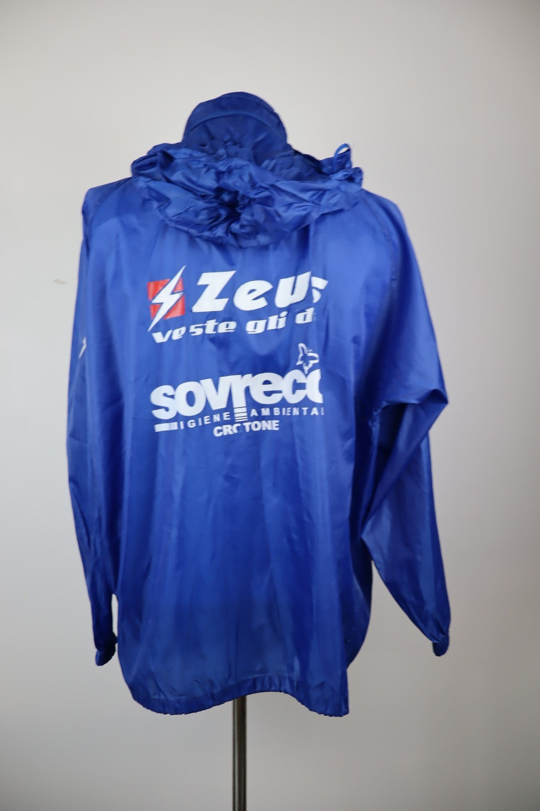 ZEUS FC CROTONE KWAY IMPERMEABILE CALCIO UOMO TG L MAN VINTAGE SPORT SOCCER