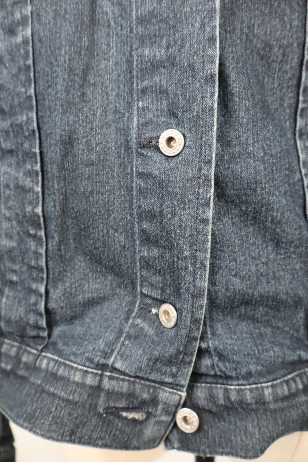 GUESS GIUBBINO JEANS DENIM DONNA Tg M WOMAN CASUAL VINTAGE JACKET COTONE COTTON