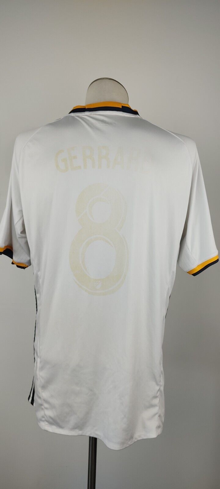 ADIDAS LA GALAXY MAGLIA CALCIO UOMO Tg XL SOCCER MAN VINTAGE JERSEY 8 GERRARD