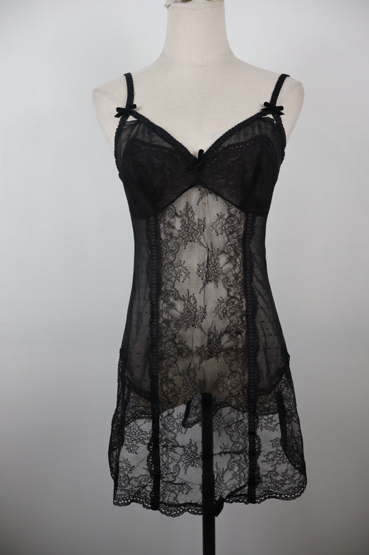 TWINSET SIMONA BARBBIERI LINGERIE SOTTOVESTE INTIMO IN PIZZO DONNA TG M WOMAN