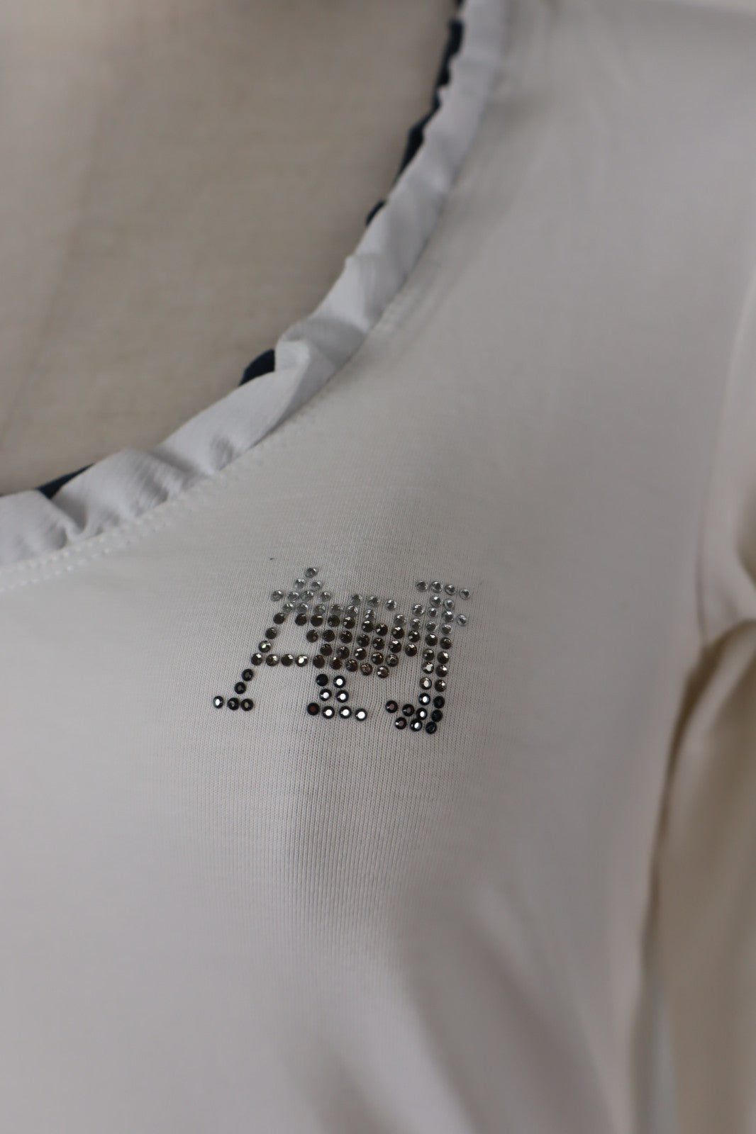 AJ ARMANI JEANS MAGLIA MANICA LUNGA DONNA TG 42 WOMAN CASUAL VINTAGE TOP T-SHIRT