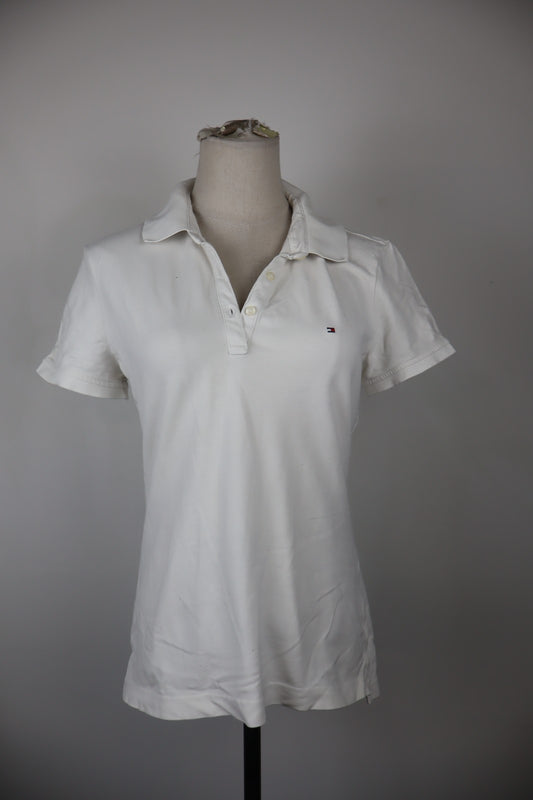 TOMMY HILFIGER POLO MAGLIA DONNA COTONE TG M WOMAN SHIRT CASUAL VINTAGE