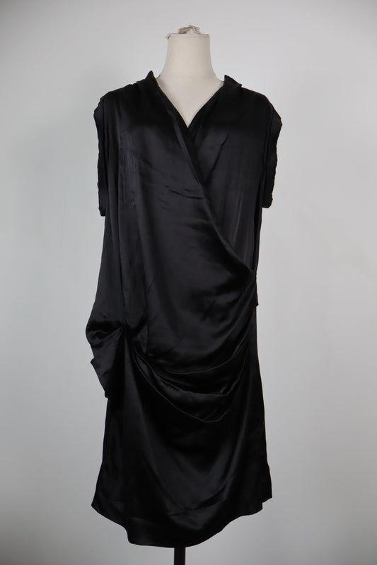 LIU JO VESTITO DONNA TG. 46 WOMAN CASUAL VINTAGE DRESS ABITO SETA