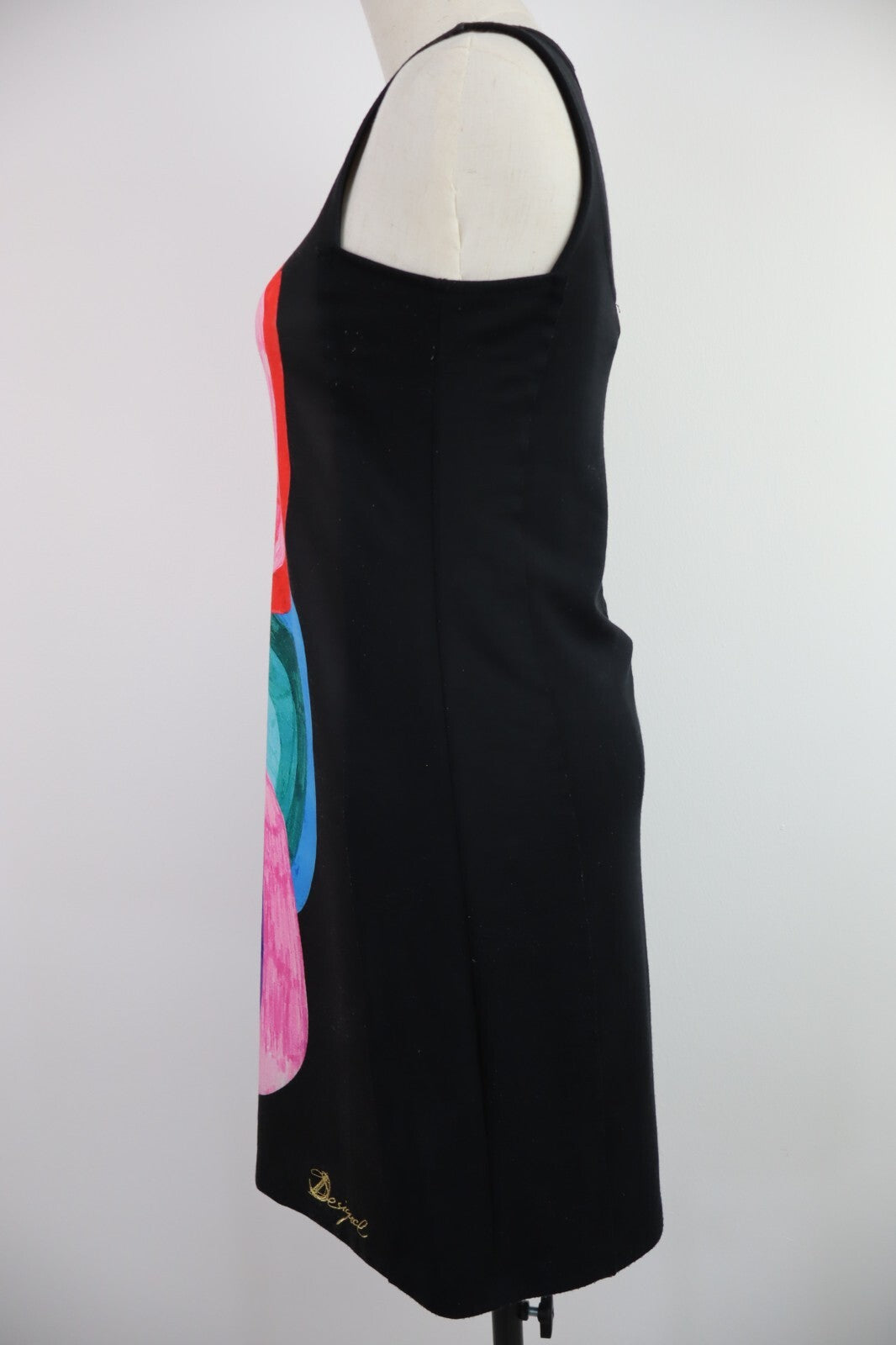 DESIGUAL VESTITO SMANICATO COTONE DONNA TG. S WOMAN CASUAL VINTAGE DRESS COTTON