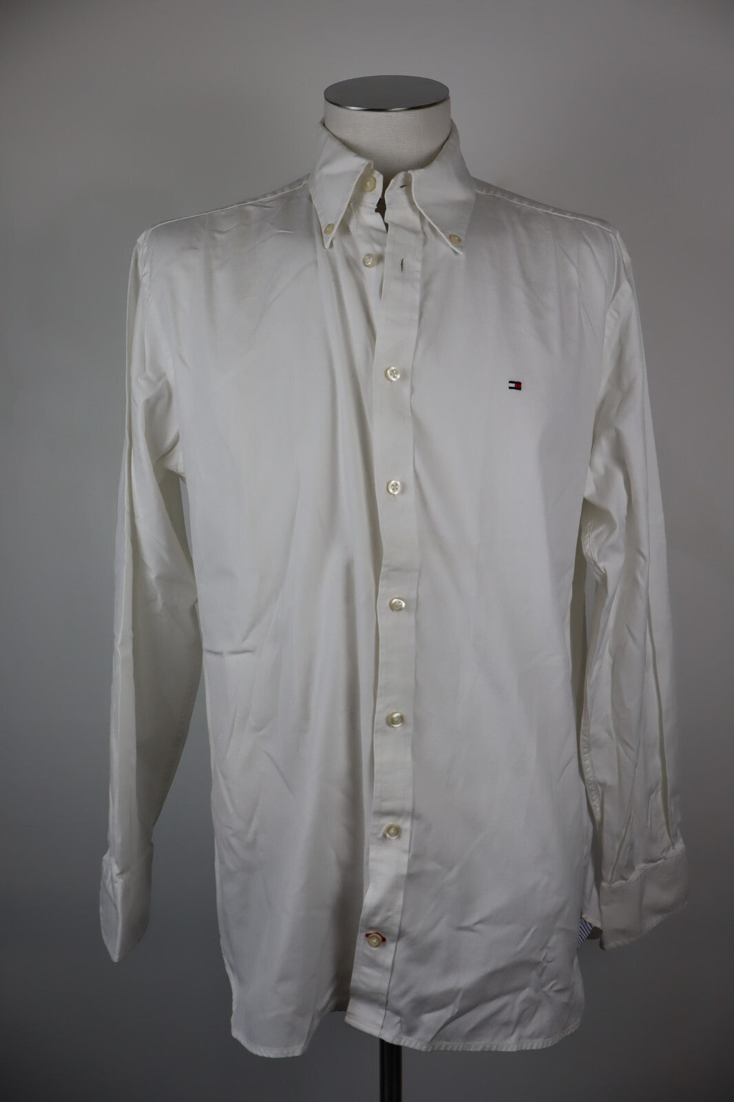 TOMMY HILFIGER CAMICIA UOMO COTONE TG. L MAN CASUAL VINTAGE COTTON SHIRT
