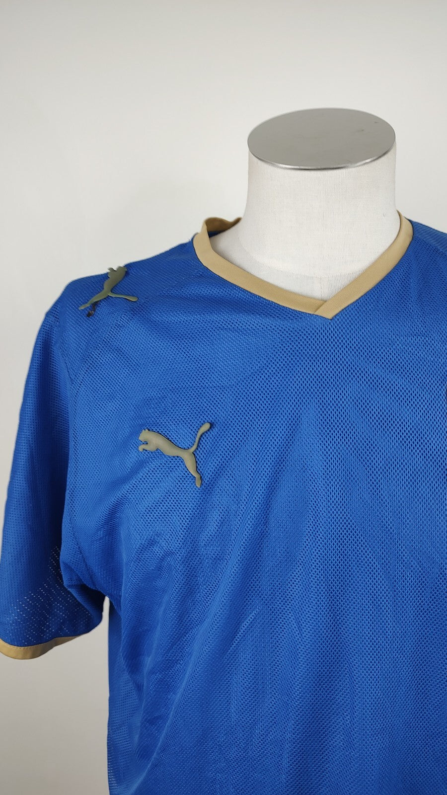 PUMA ITALIA MAGLIA CALCIO UOMO Tg XL SOCCER JERSEY TRIKOT VINTAGE 2008