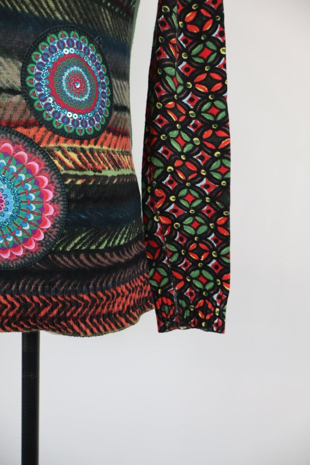 DESIGUAL MAGLIA DONNA TG. M WOMAN T-SHIRT CASUAL VINTAGE