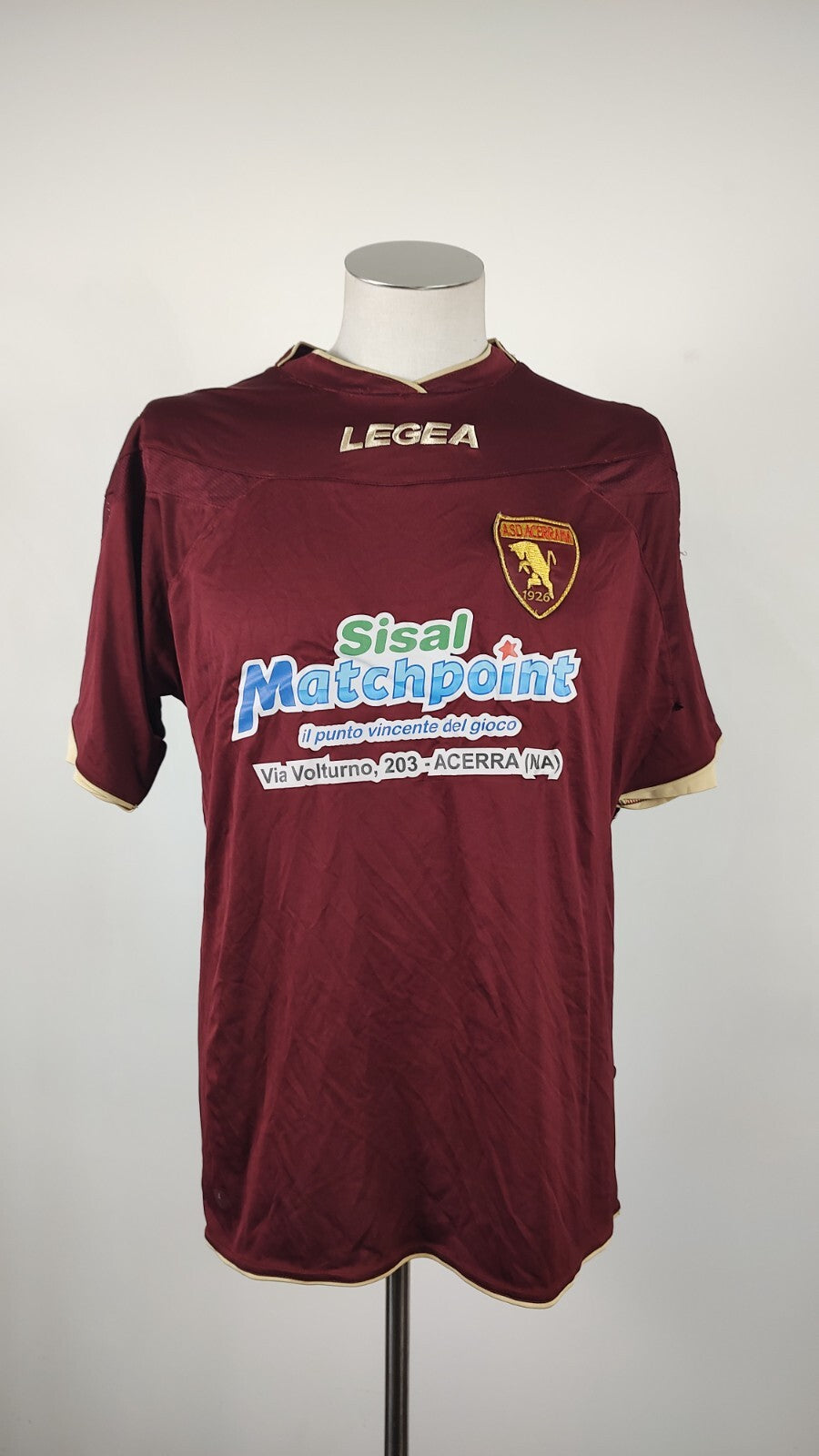 LEGEA ACERRANA N 15 MAGLIA CALCIO UOMO Tg L SOCCER JERSEY TRIKOT
