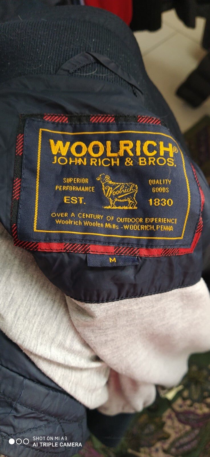 WOOLRICH GIUBBINO UOMO LEGGERO TG M GIACCA MAN JACKET CASUAL VINTAGE
