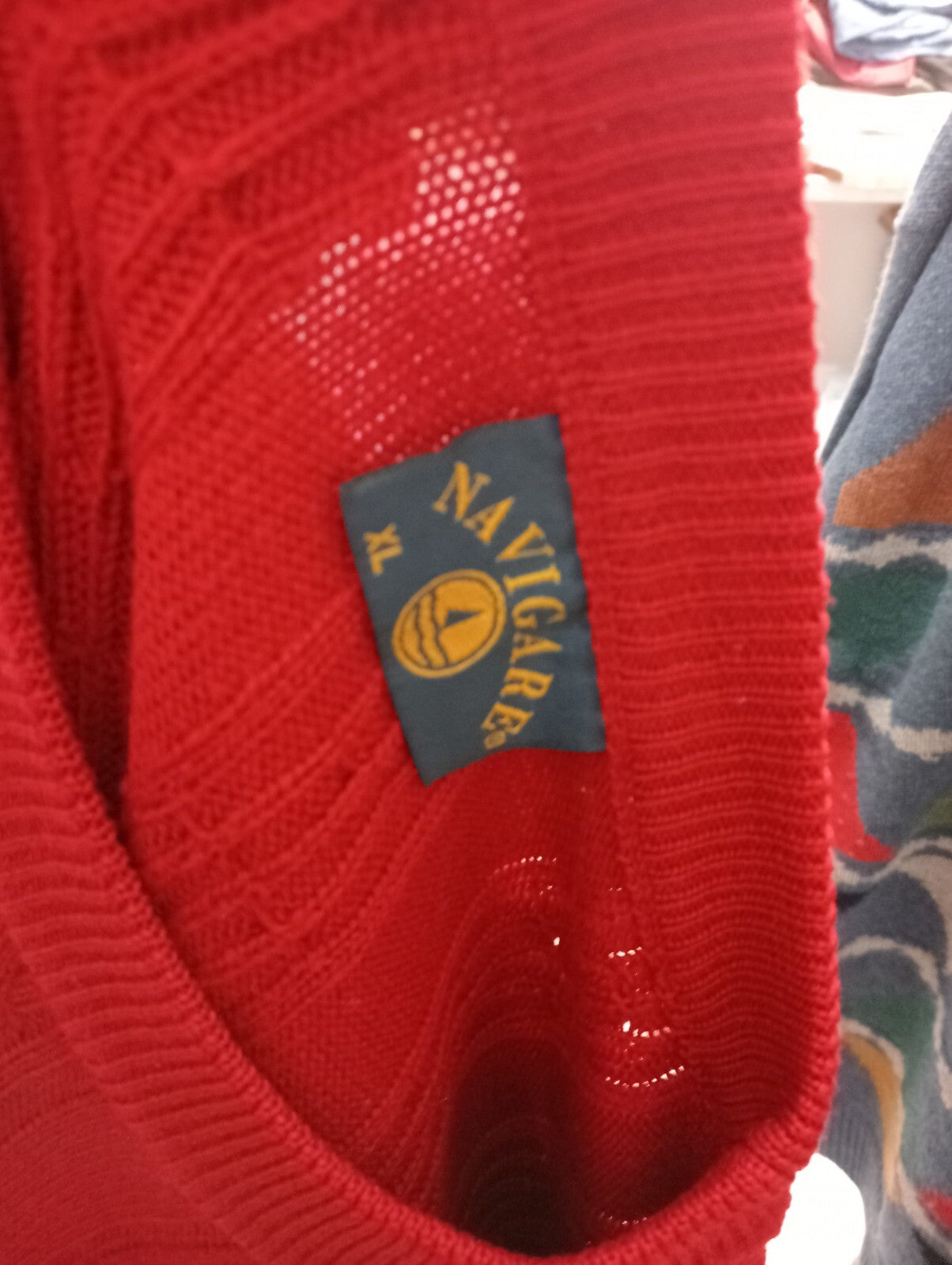 NAVIGARE MAGLIONE LANA WOOL UOMO TG XL MAN SWEATER CASUAL VINTAGE