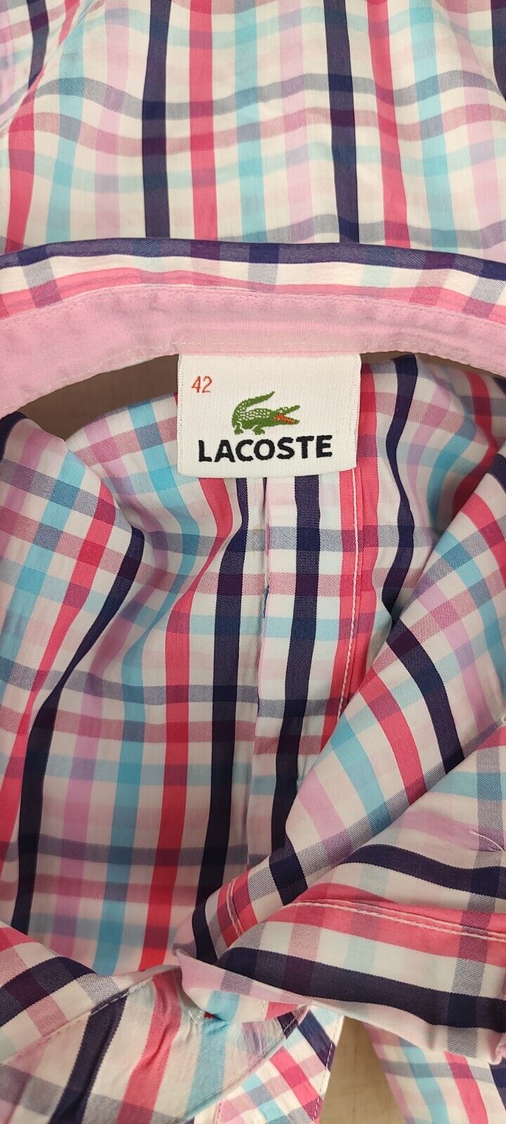 LACOSTE CAMICIA  DONNA COTONE TG. 42 WOMAN COTTON SHIRT CASUAL VINTAGE