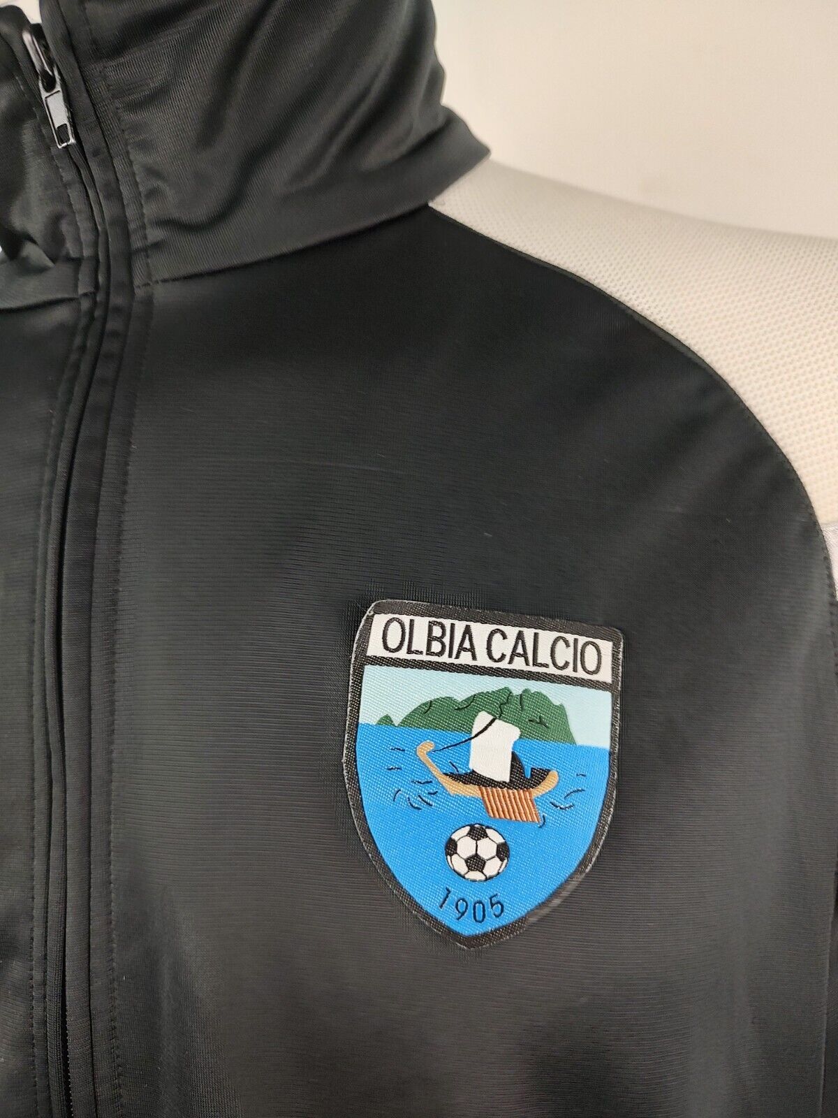 LOTTO OLBIA N.10 GIACCA SPORTIVA CALCIO Tg L MAN VINTAGE JACKET