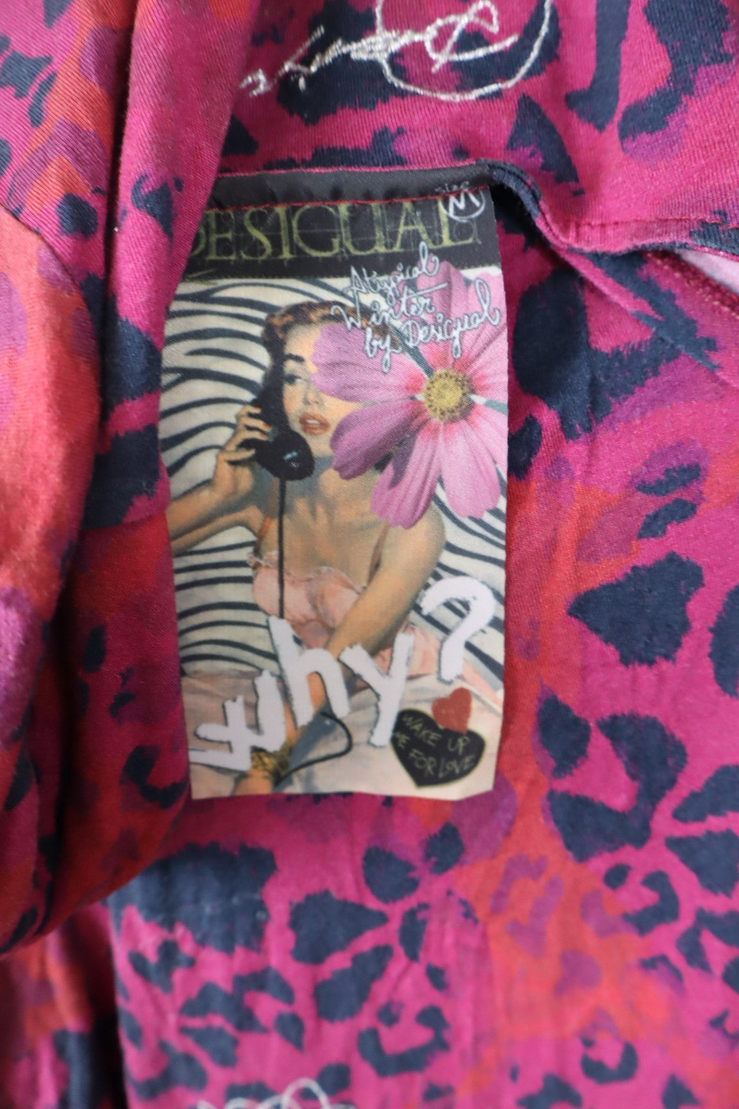 DESIGUAL VESTITO DONNA TG. M WOMAN CASUAL VINTAGE DRESS COTONE