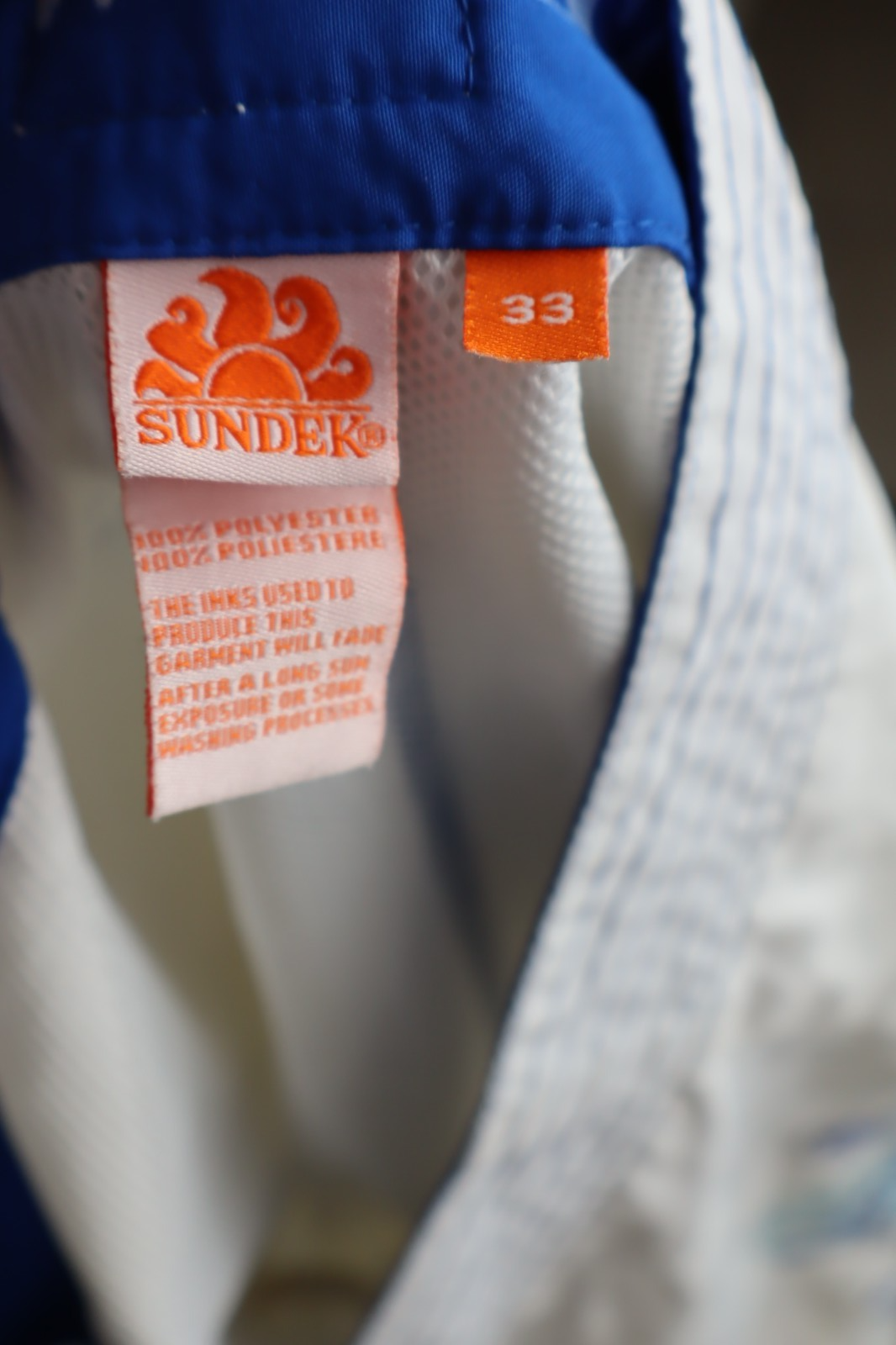 SUNDEK COSTUME PANTALONCINO MARE UOMO TG 33 MAN SWIMSUIT VINTAGE CASUAL SURF