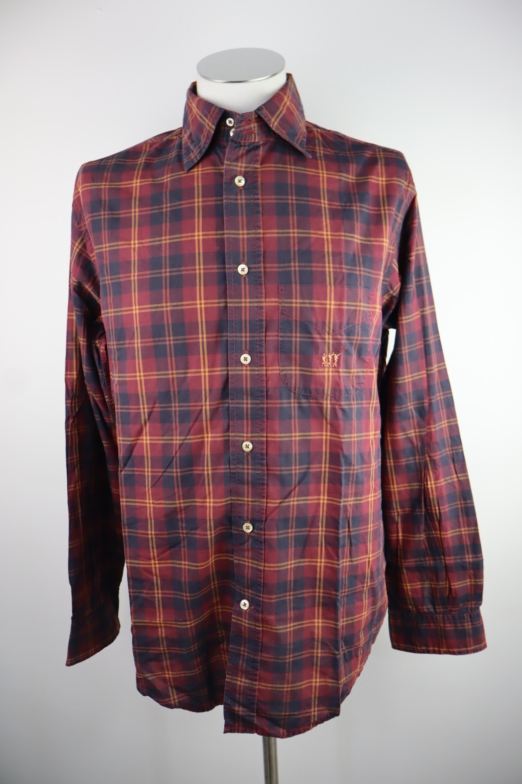 HENRY COTTON'S CAMICIA UOMO COTONE TG 41 MAN CASUAL VINTAGE COTTON SHIRT LOGO