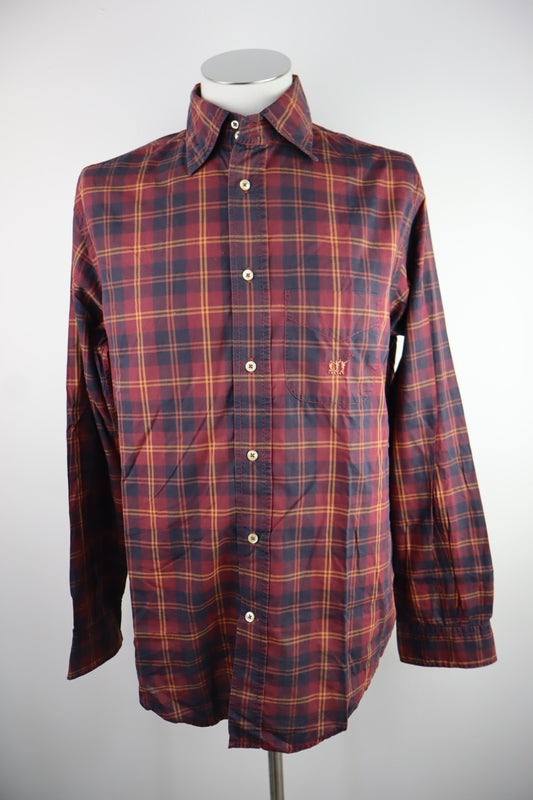 HENRY COTTON'S CAMICIA UOMO COTONE TG 41 MAN CASUAL VINTAGE COTTON SHIRT LOGO