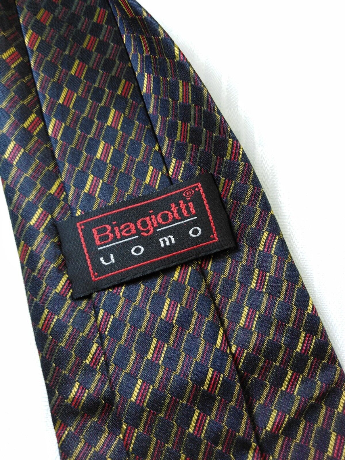BIAGIOTTI 100% SILK TIE SETA CRAVATTA NECKTIE MADE IN ITALY