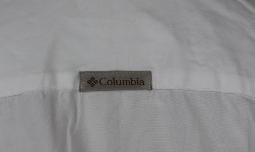 COLUMBIA CAMICIA COTONE DONNA TG. XL WOMAN SHIRT COTTON CASUAL VINTAGE BIANCO
