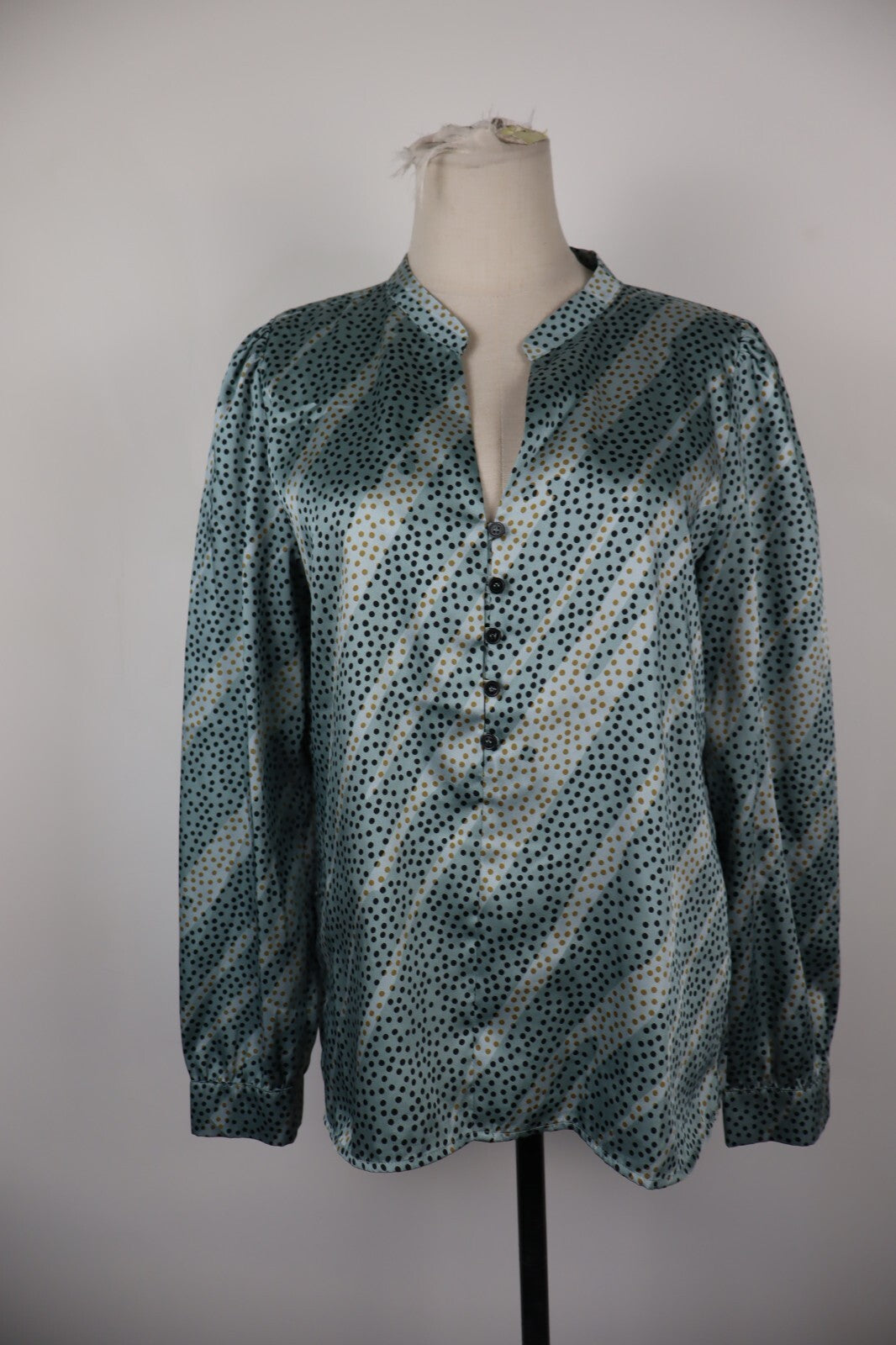 EMME MARELLA CAMICIA BLUSA DONNA TG. 44 WOMAN SHIRT CASUAL VINTAGE POIS