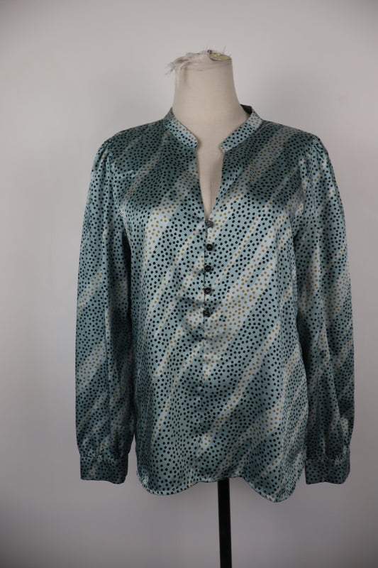 EMME MARELLA CAMICIA BLUSA DONNA TG. 44 WOMAN SHIRT CASUAL VINTAGE POIS