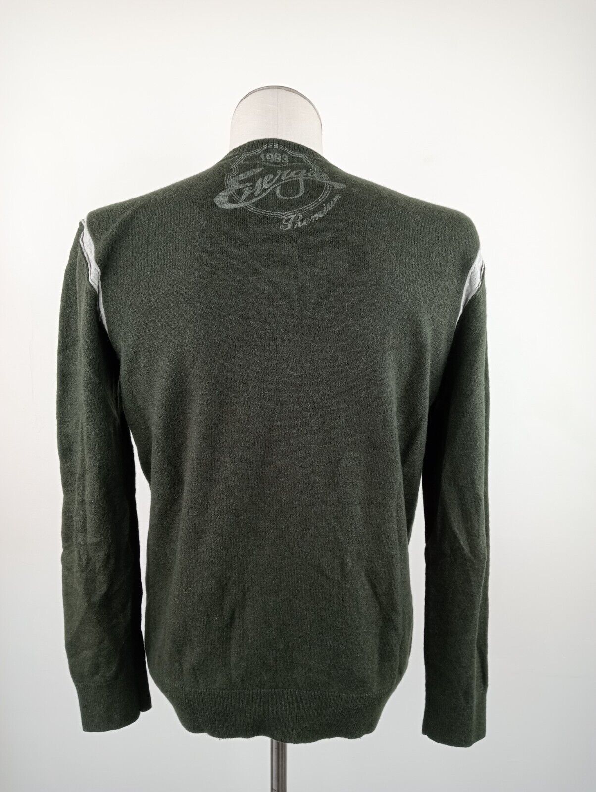 ENERGIE MAGLIONE LANA VINTAGE UOMO L MAN SWEATER CASUAL VINTAGE ITALY