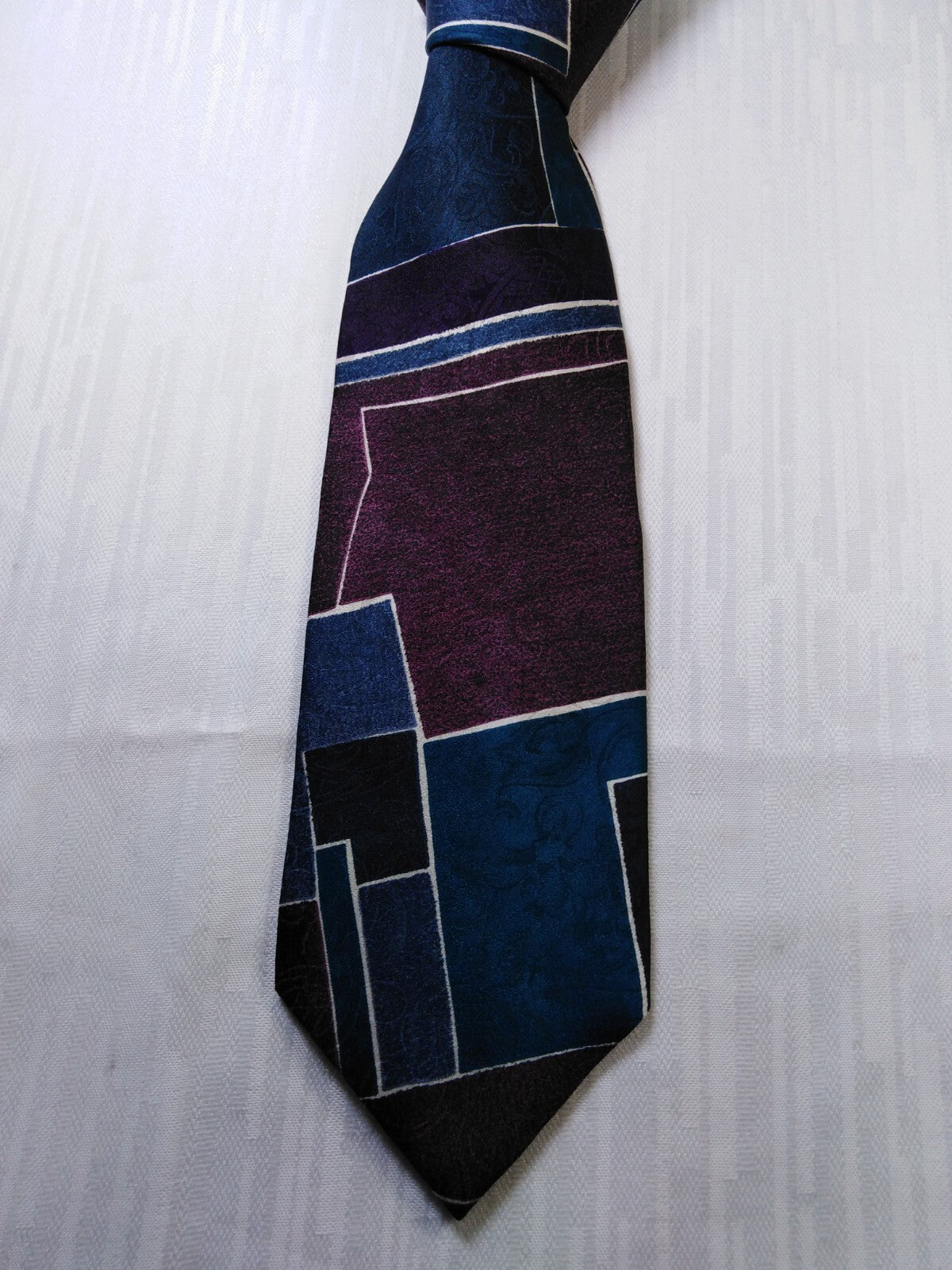 HUBERT MILANO 100% SETA SILK TIE CRAVATTA NECKTIE MADE ITALY VINTAGE CLASSIC