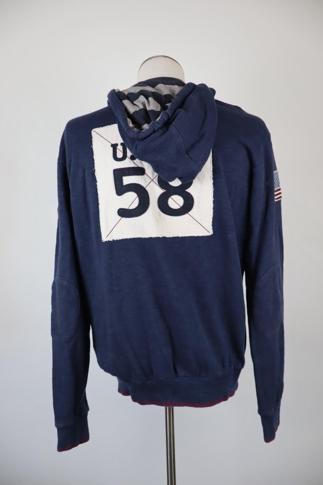 NORTH SAILS FELPA CAPPUCCIO UOMO Tg M MAN SPORT SWEATSHIRT VINTAGE CASUAL COTONE