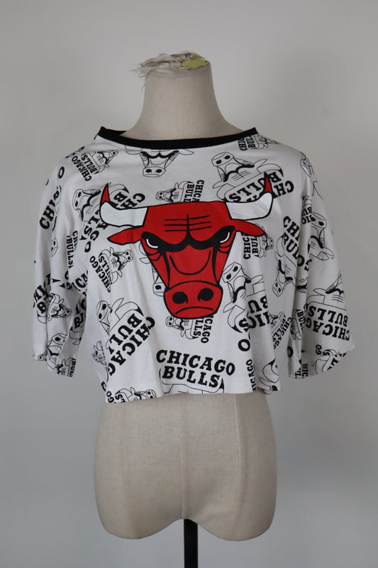 NBA CHICAGO BULLS MAGLIA DONNA TG. XS WOMAN CASUAL VINTAGE T-SHIRT  TANK- TOP