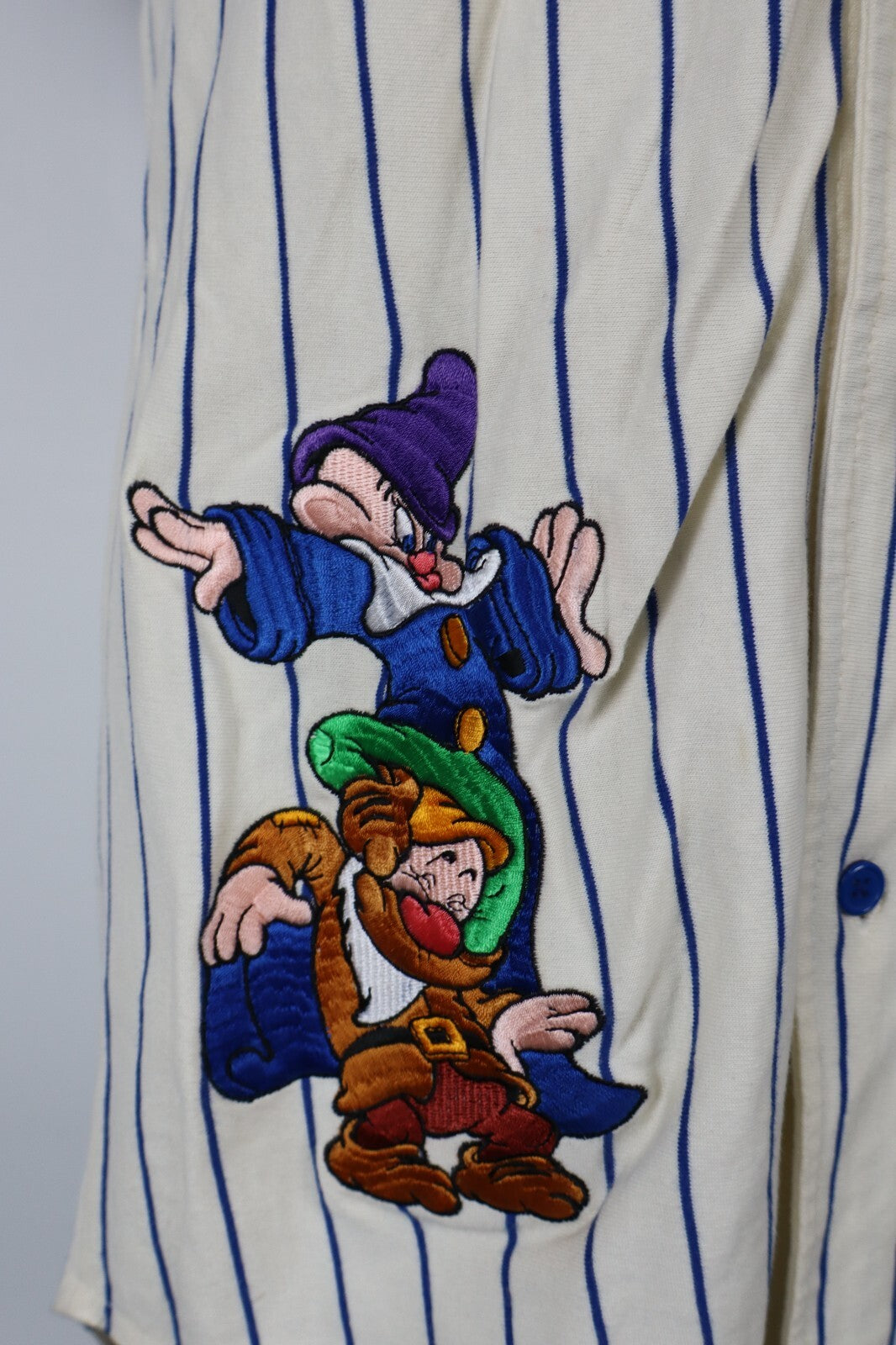 DISNEY STORE CAMICIA BASEBALL UOMO COTONE  TG S MAN CASUAL VINTAGE SHIRT 7 NANI
