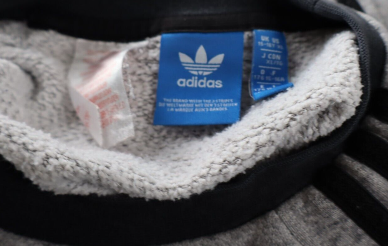 ADIDAS FELPA MAGLIA RGAZZO Tg 16 ANNI BOY SPORT MAN SWEATSHIRT VINTAGE COTONE