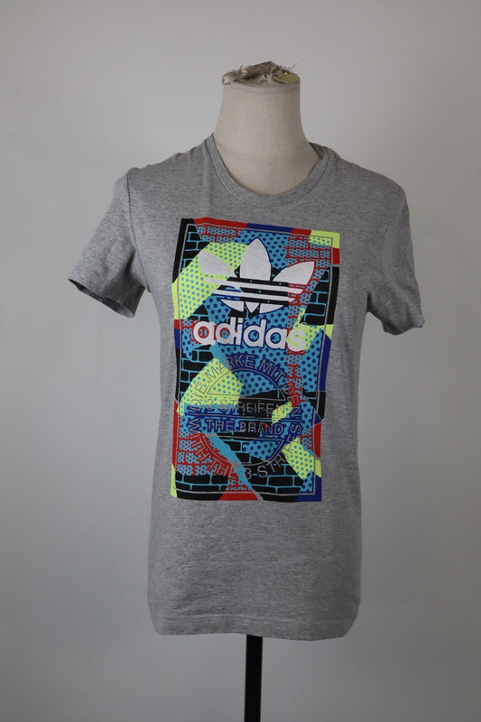 ADIDAS MAGLIA CANOTTA DONNA TG. XS WOMAN CASUAL VINTAGE T-SHIRT TOP COTONE