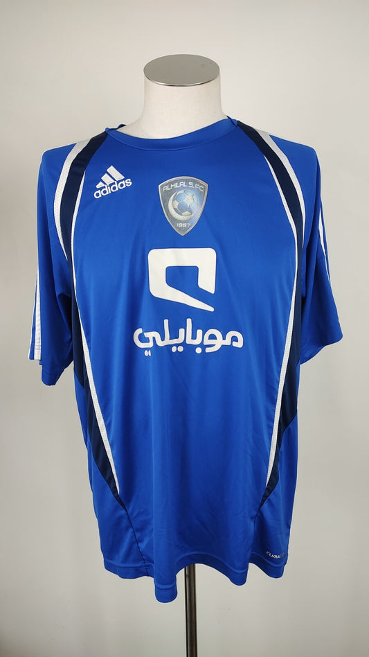 ADIDAS ALHILAL  MAGLIA CALCIO UOMO Tg L SOCCER JERSEY VINTAGE
