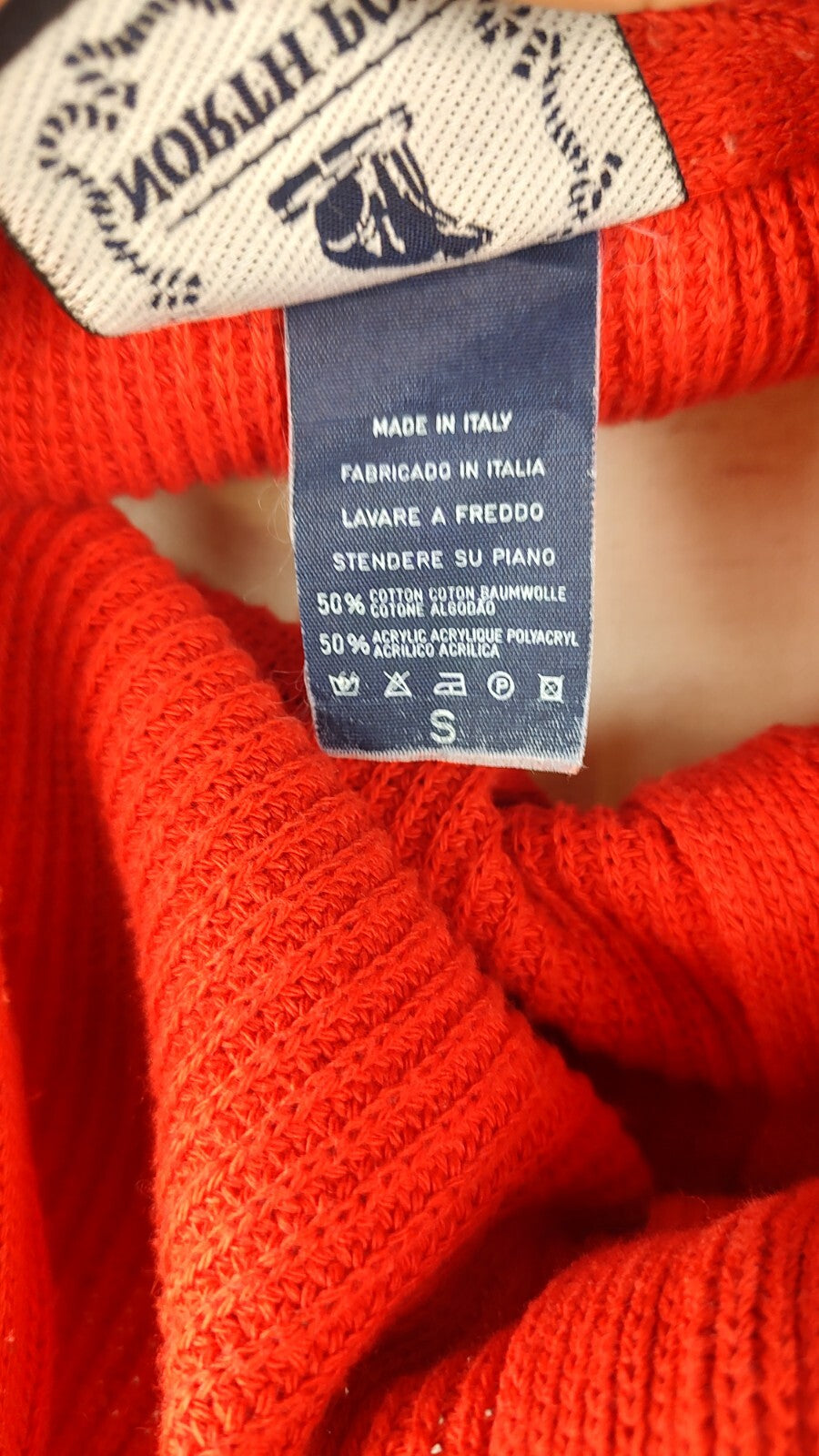 NORTH POLE MAGLIONE CARDIGAN VINTAGE COTONE UOMO Tg. S MAN SWEATER CASUAL