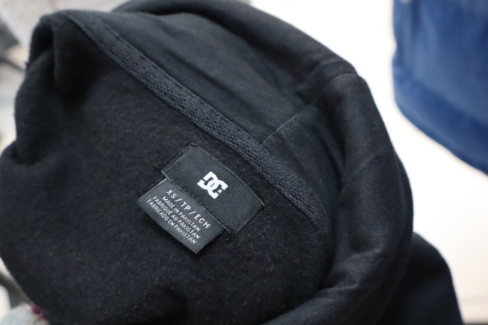 DC SHOES FELPA CAPPUCCIO UOMO MAGLIA TG XS COTONE MAN SWEATSHIRT VINTAGE CASUAL