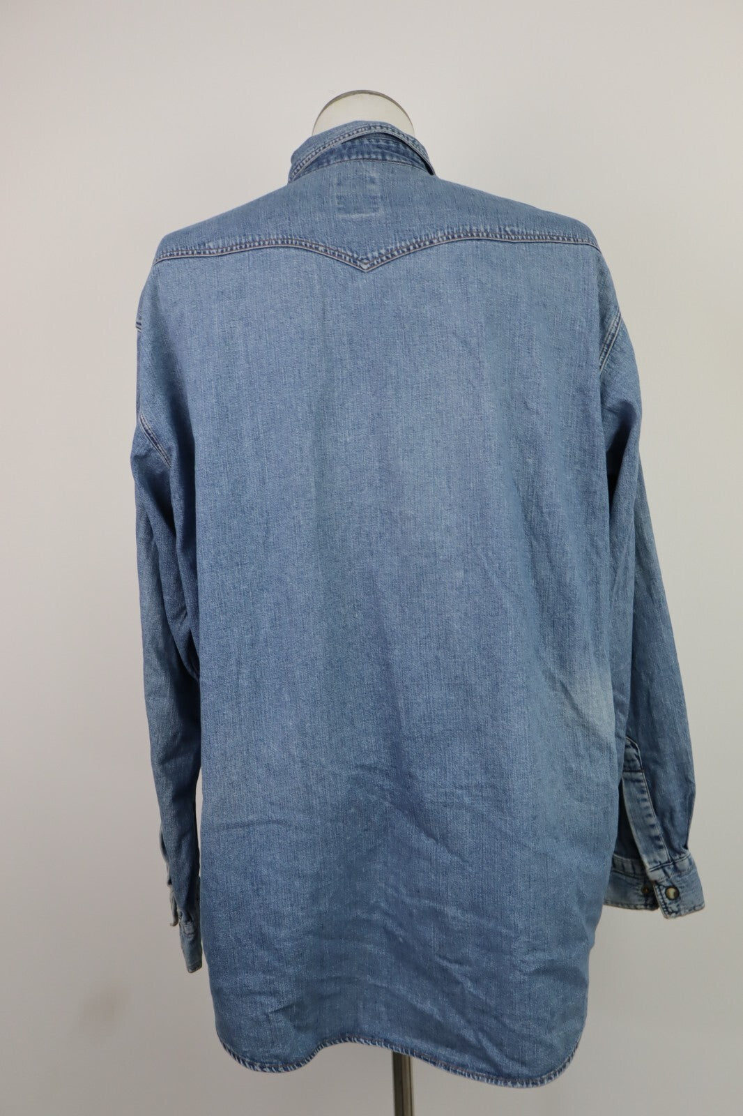 RIFLE CAMICIA JEANS UOMO TG. XL REGULAR  MAN CASUAL VINTAGE SHIRT COTONE DENIM