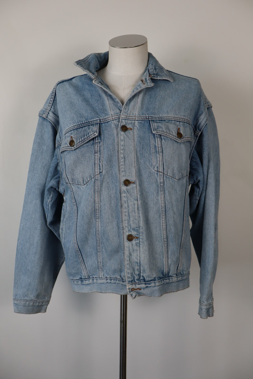 CASUCCI C-001 GIACCA GIUBBINO JEANS DENIM UOMO Tg 32 MAN CASUAL VINTAGE JACKET