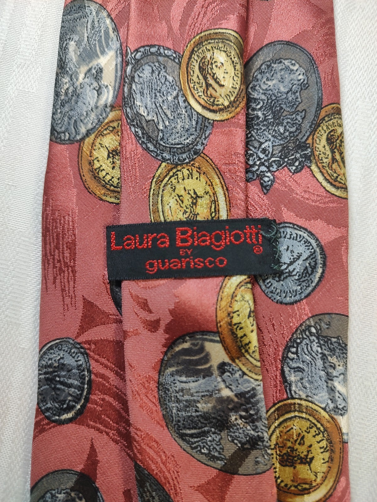 LAURA BIAGIOTTI 100% SILK TIE SETA CRAVATTA NECKTIE MADE IN ITALY CLASSIC