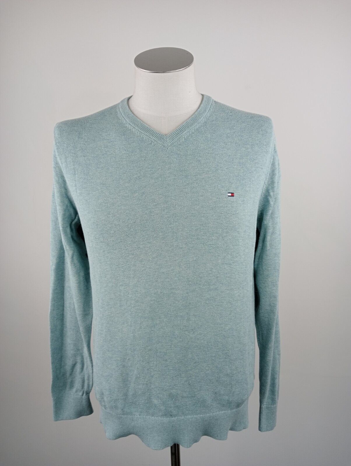 TOMMY HILFIGER MAGLIONE UOMO Tg. M MAN SWEATER CASUAL VINTAGE COTONE COTTON