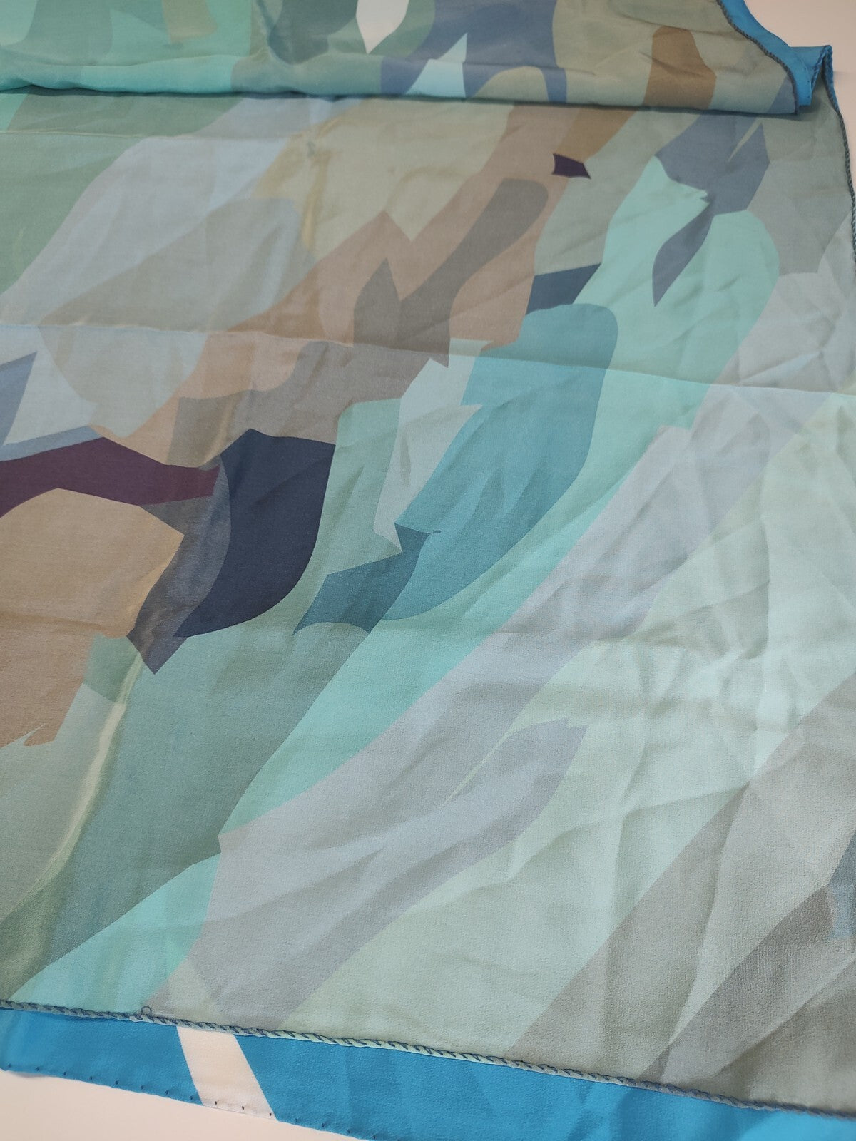 OMOBONO FOULARD 100% SILK SETA SCARVES SCARF SQUARE MADE ITALY